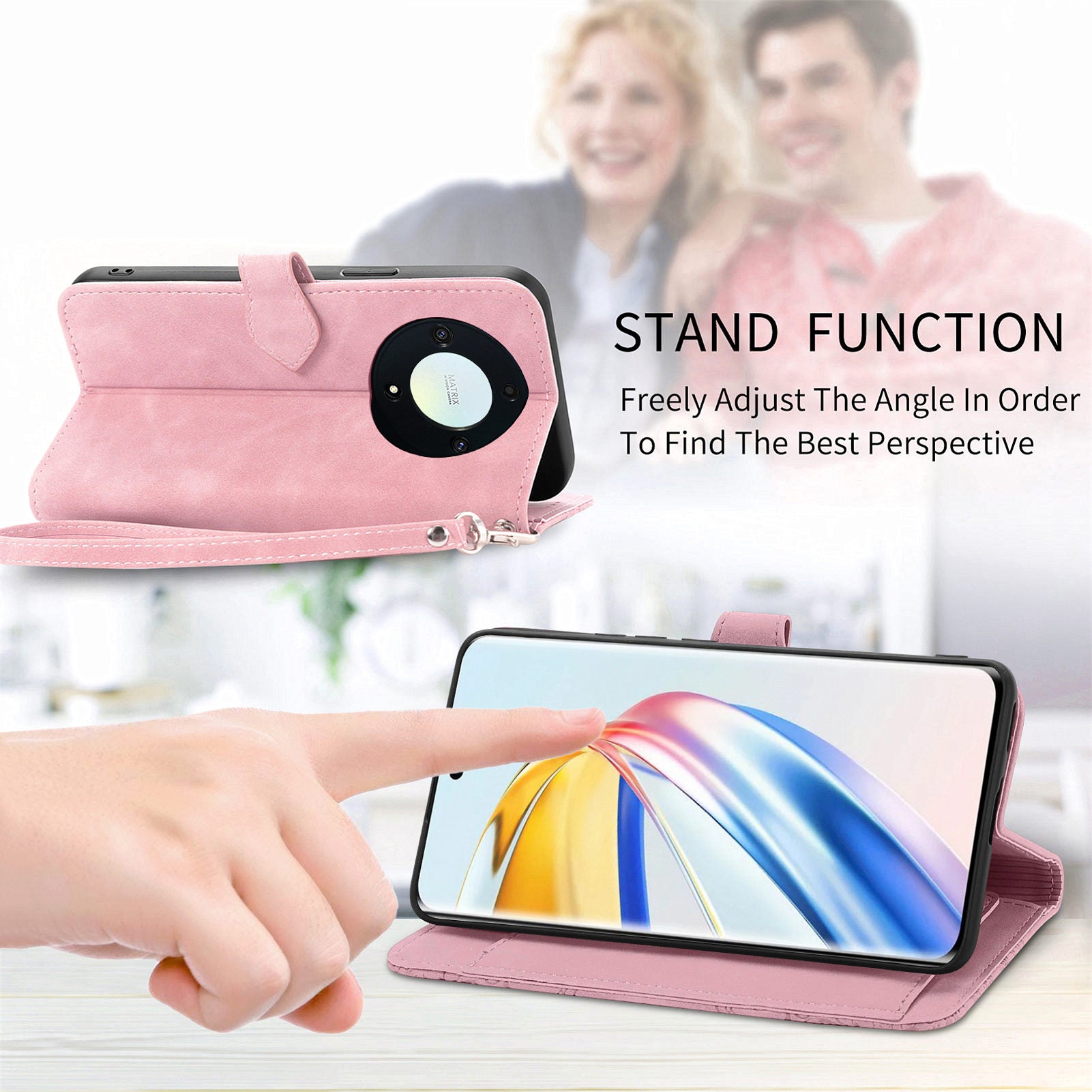 For Honor X9b 5G / Magic6 Lite 5G Case Flower Imprinted PU Leather Phone Wallet Cover For Honor X9b 5G / Magic6 Lite 5G Case Flower Imprinted PU Leather Phone Wallet Cover